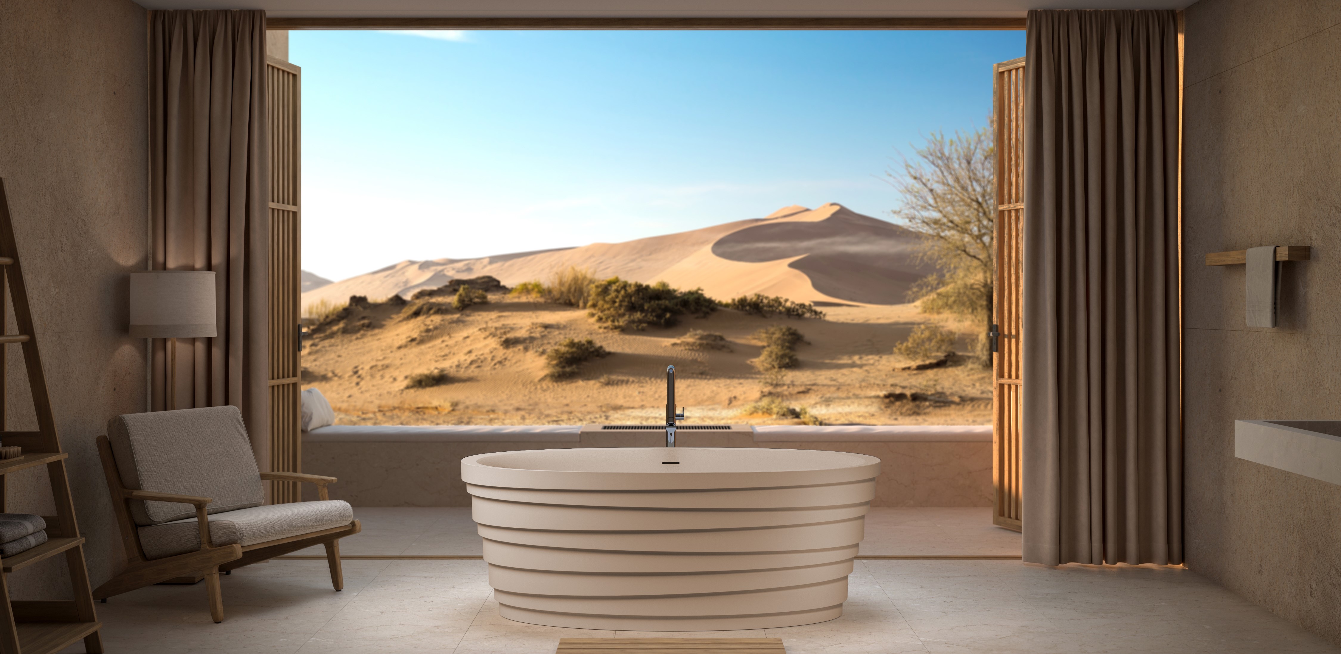 Aquatica Dune Freestanding Solid Surface Bathtub01 1